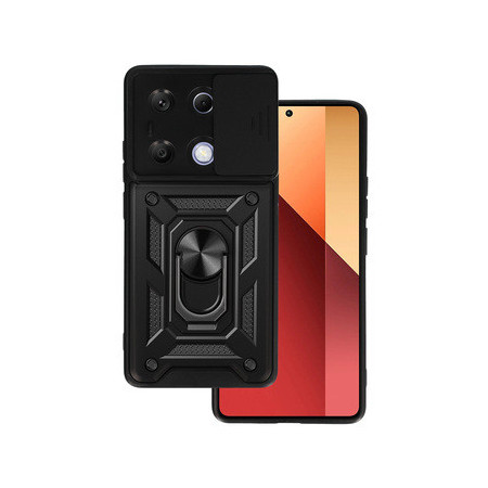 Slide Camera Armor Case for Xiaomi Redmi Note 13 Pro 4G Black