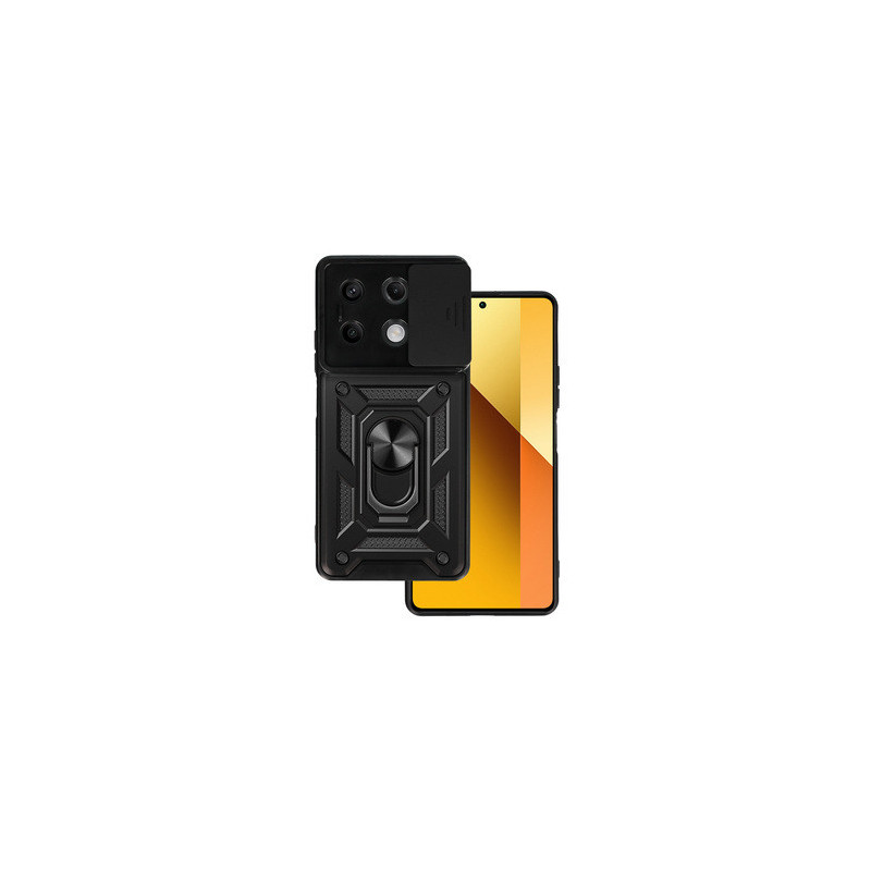 Slide Camera Armor Case for Xiaomi Redmi Note 13 5G Black
