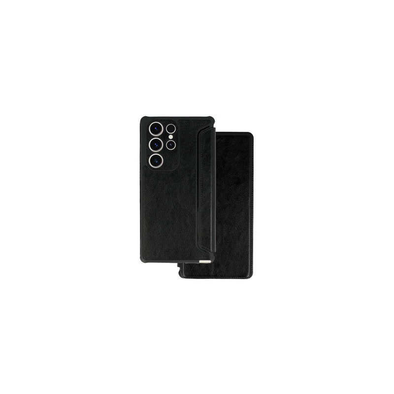Razor Leather Book Case for Xiaomi Redmi Note 12 Pro Plus black
