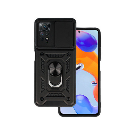 Slide Camera Armor Case for  Xiaomi Redmi Note 11 Pro/Note 11 Pro 5G Black