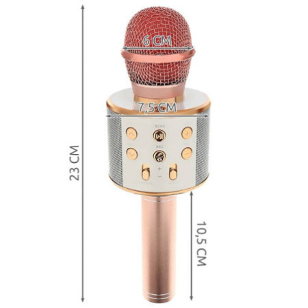 Bezdrôtový karaoke mikrofón WS-858
