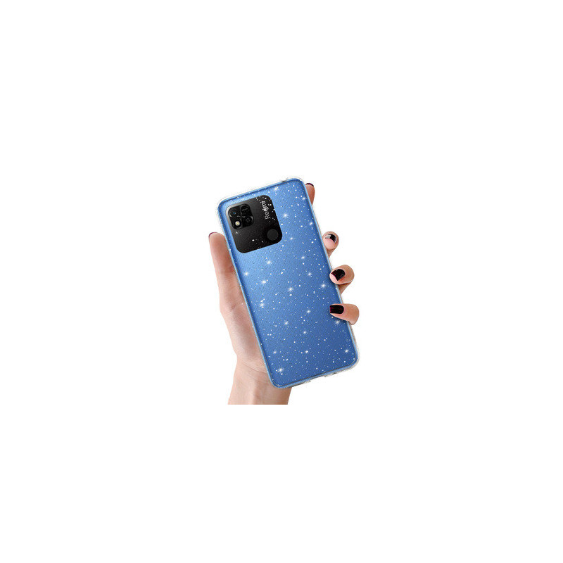 Crystal Glitter Case for Xiaomi Redmi 10A Silver