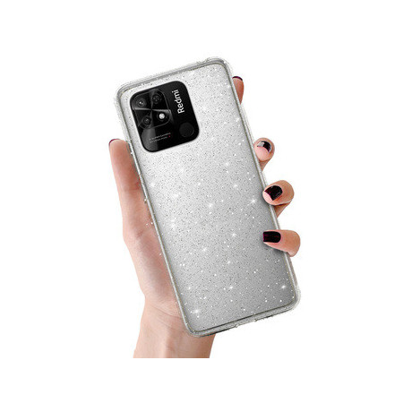 Crystal Glitter Case for Xiaomi Redmi 10C Silver