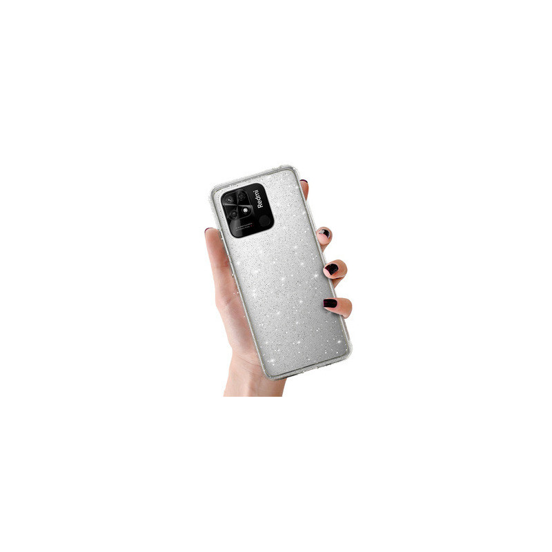 Crystal Glitter Case for Xiaomi Redmi 10C Silver