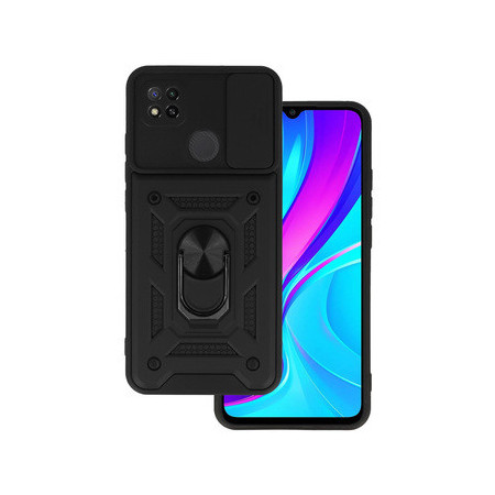 Slide Camera Armor Case for Xiaomi Redmi 9C Black