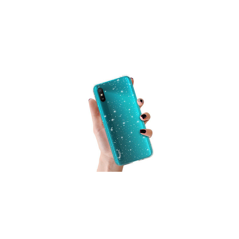 Crystal Glitter Case do Xiaomi Redmi 9A Silver