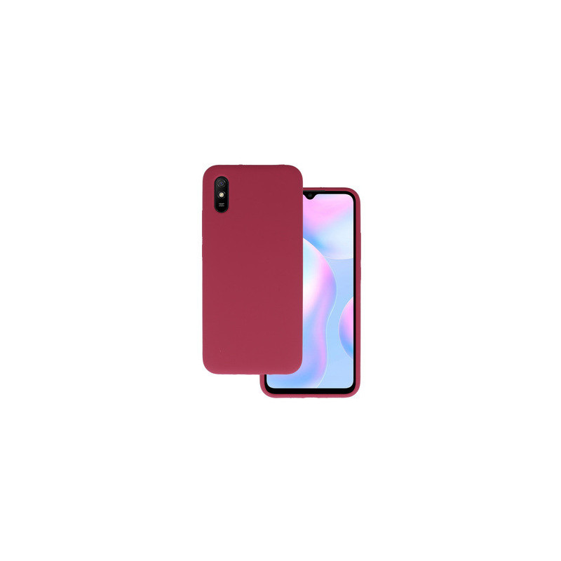 Silicone Lite Case for Xiaomi Redmi 9A burgundy