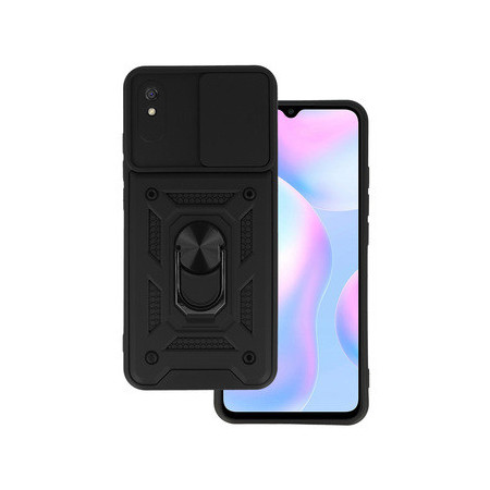 Slide Camera Armor Case for Xiaomi Redmi 9A Black