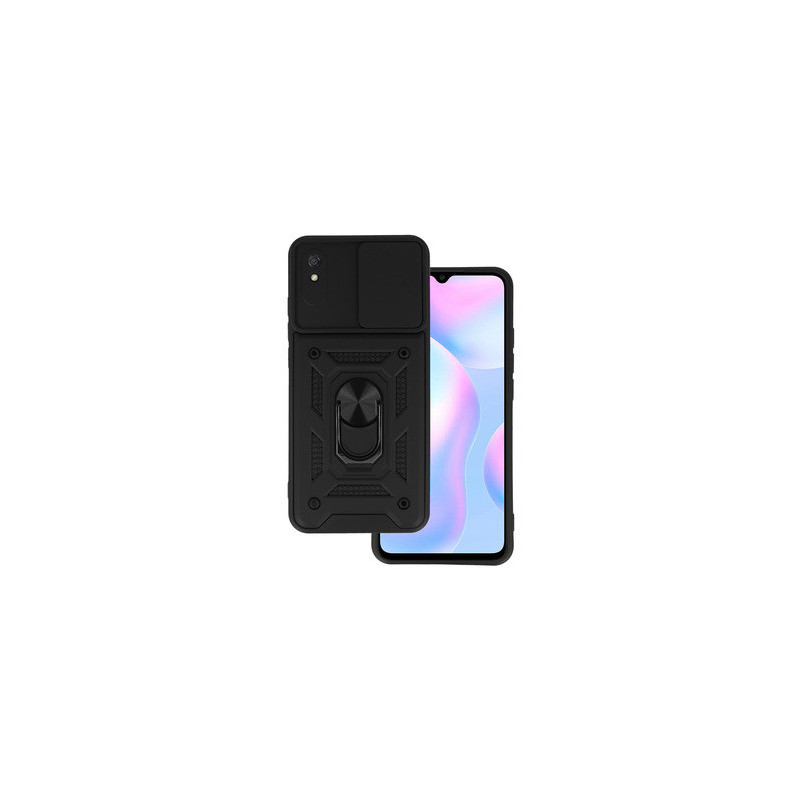 Slide Camera Armor Case for Xiaomi Redmi 9A Black