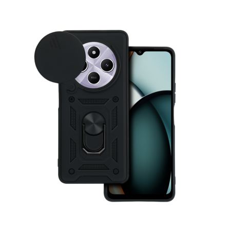 Slide Camera Armor Case for Xiaomi Redmi A4 Black