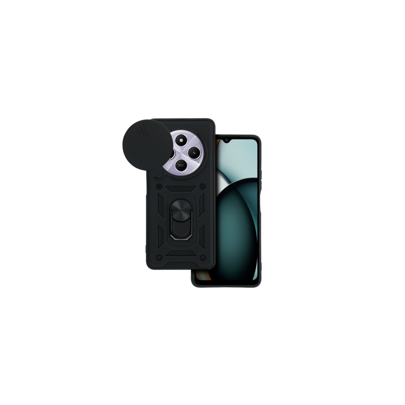 Slide Camera Armor Case for Xiaomi Redmi A4 Black