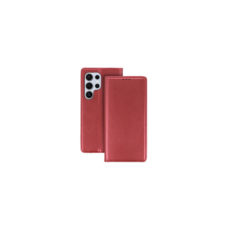 Smart Magneto Case for Xiaomi Redmi Note 12 5G/Poco X5 burgundy