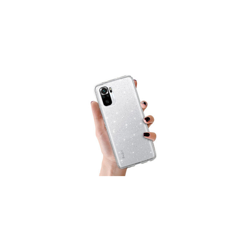Crystal Glitter Case for Xiaomi Redmi Note 10/Note 10S/Poco M5S Silver