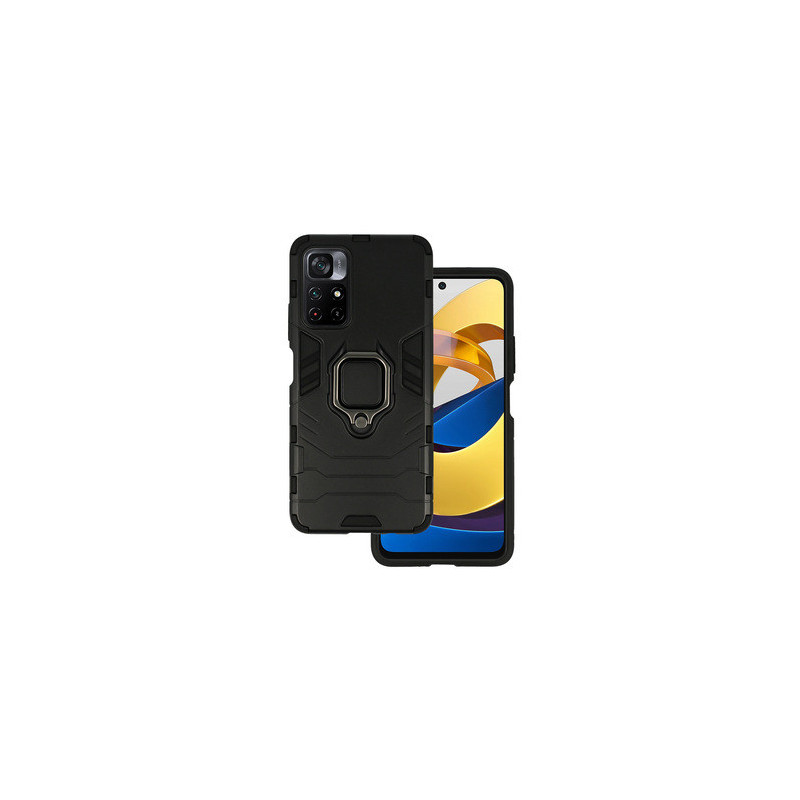 Ring Armor Case for Xiaomi Redmi Note 11 5G/Note 11S 5G/Poco M4 Pro 5G Black