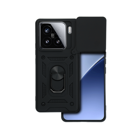 Slide Camera Armor Case for Xiaomi 15 Pro 5G Black
