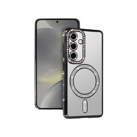 Bling Magsafe Case for Samsung Galaxy S25 FE  black