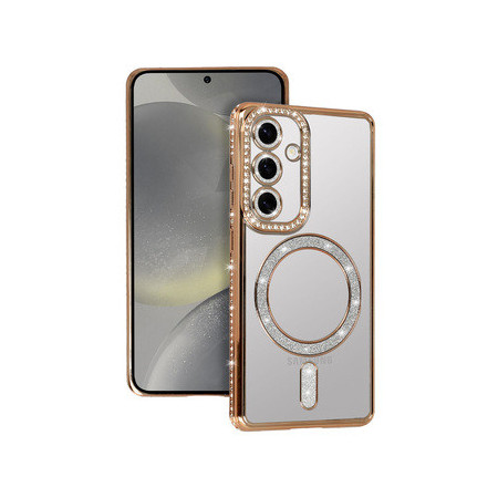 Bling Magsafe Case for Samsung Galaxy S25 FE gold