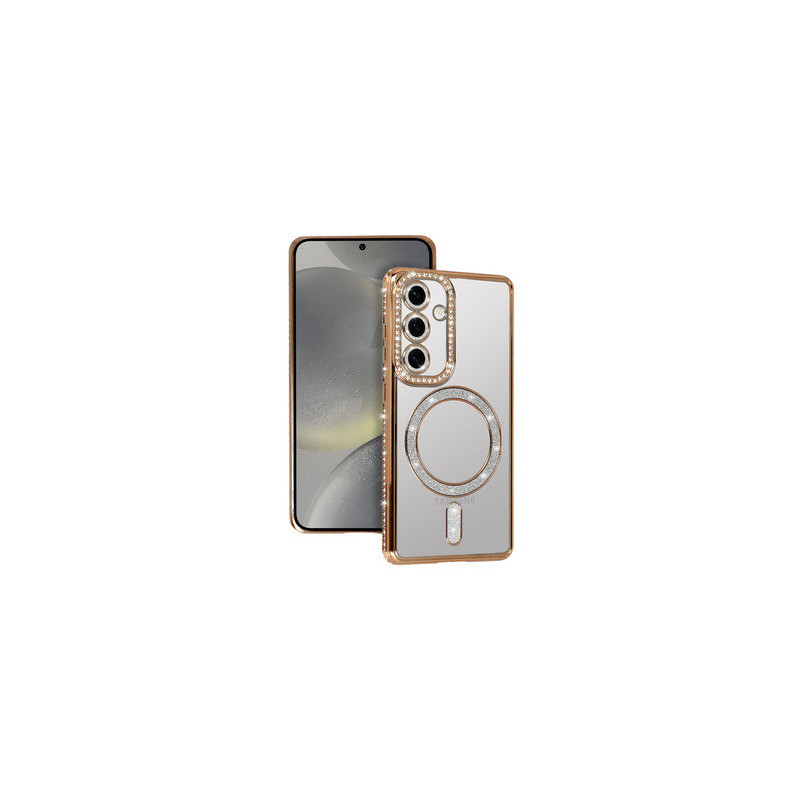 Bling Magsafe Case for Samsung Galaxy S25 FE gold