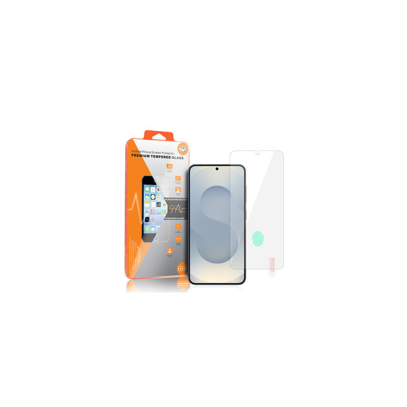 Tempered Glass Orange for SAMSUNG GALAXY S24 PLUS/S25 PLUS (with fingerprint unlock)