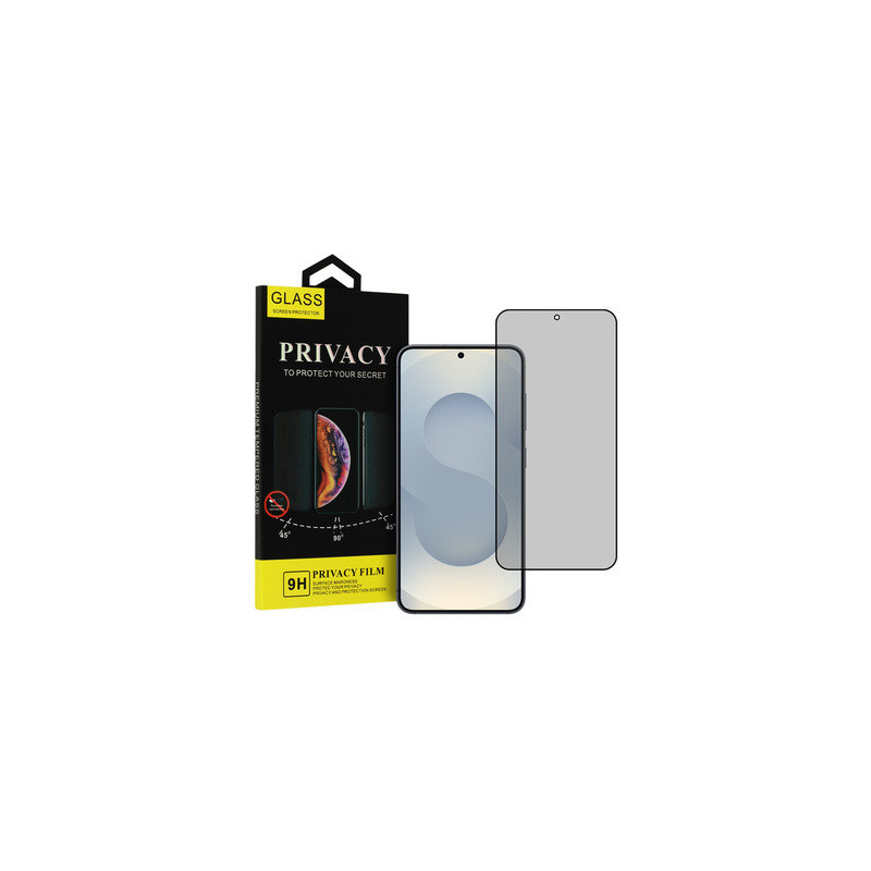Tempered Glass Privacy Glass for SAMSUNG GALAXY S25 PLUS BLACK