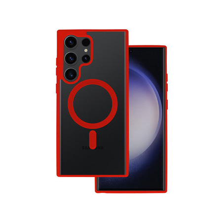 Acrylic Color Magsafe Case for Samsung Galaxy S25 Ultra red