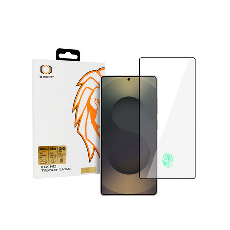 Tempered glass Tel Protect 10X HD Titanium for Samsung Galaxy S25 Ultra (with fingerprint unlock)