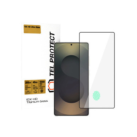 Tempered glass Tel Protect 10X HD Titanium for Samsung Galaxy S25 Ultra (with fingerprint unlock) (envelope)
