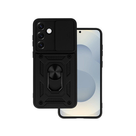 Slide Camera Armor Case for Samsung Galaxy S25 Ultra Black