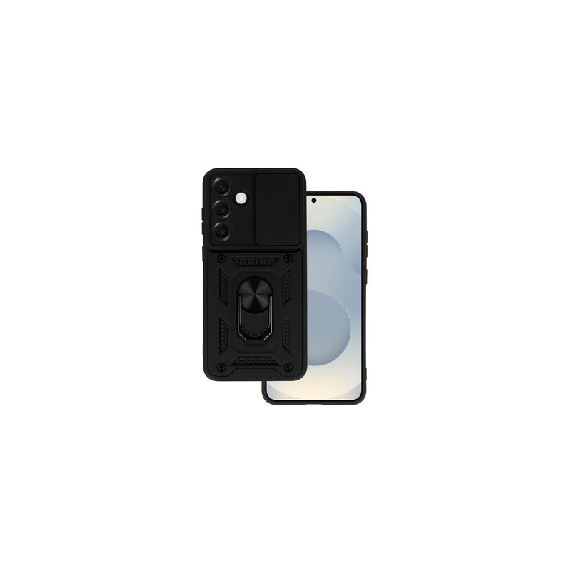 Slide Camera Armor Case for Samsung Galaxy S25 Ultra Black