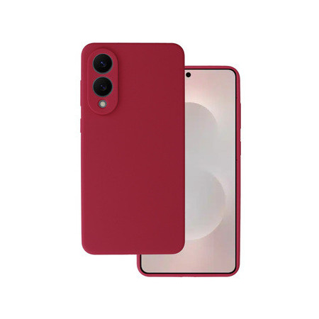 Silicone Lite Case for Samsung Galaxy S25 Edge burgundy