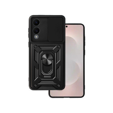 Slide Camera Armor Case for Samsung Galaxy S25 Edge Black