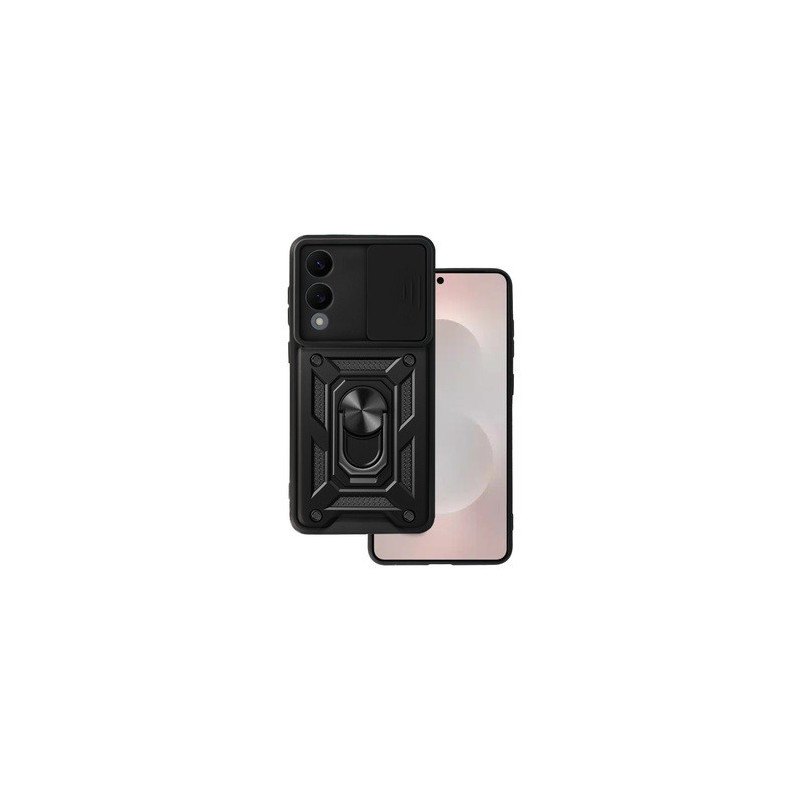 Slide Camera Armor Case for Samsung Galaxy S25 Edge Black