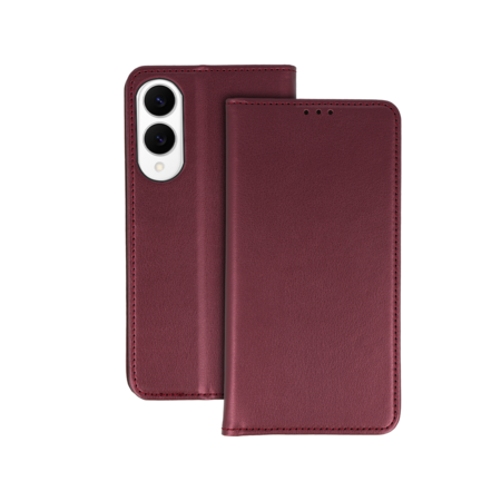 Smart Magneto Case for Samsung Galaxy S25 Edge burgundy