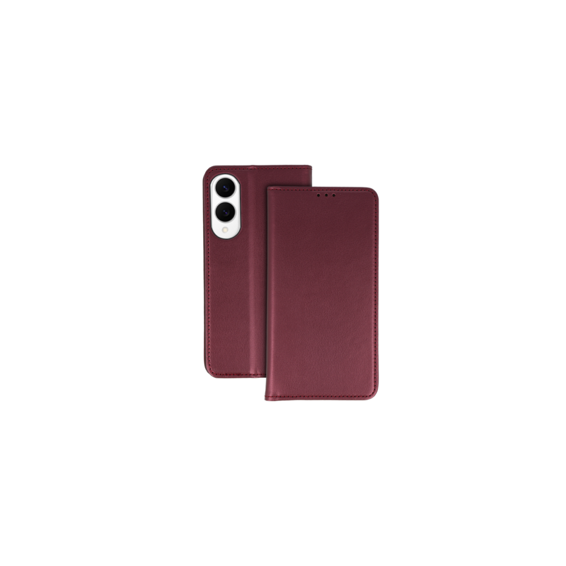 Smart Magneto Case for Samsung Galaxy S25 Edge burgundy