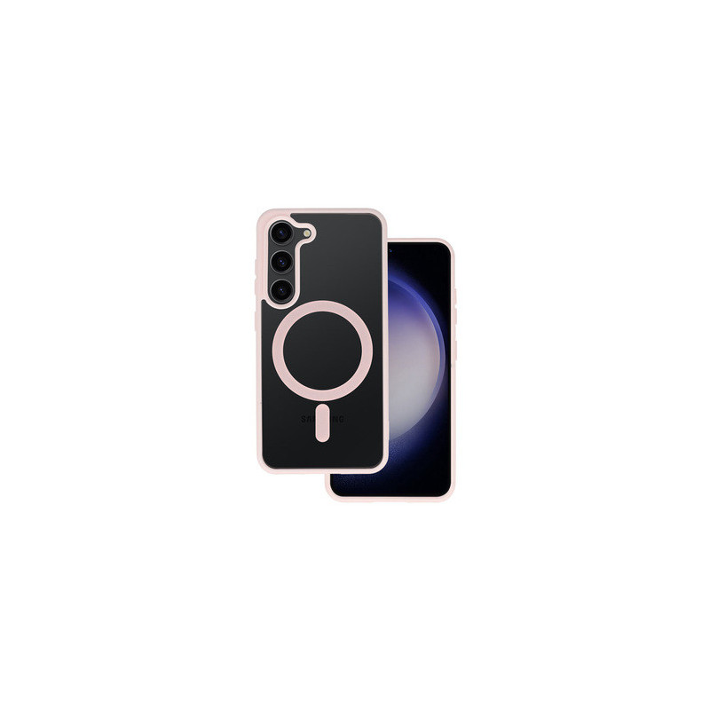 Acrylic Color Magsafe Case for Samsung Galaxy S24 FE light pink