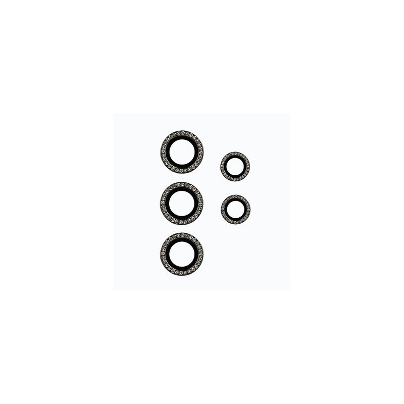 Tempered Glass HARD DIAMOND for camera (LENS) for Samsung Galaxy S24 Ultra black (lens 5 pieces)