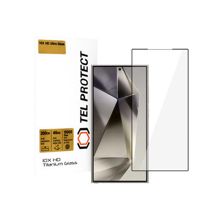 Tempered glass Tel Protect 10X HD Titanium for Samsung Galaxy S24 Ultra (with fingerprint unlock) (envelope)