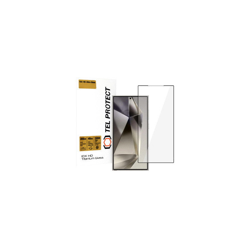 Tempered glass Tel Protect 10X HD Titanium for Samsung Galaxy S24 Ultra (with fingerprint unlock) (envelope)