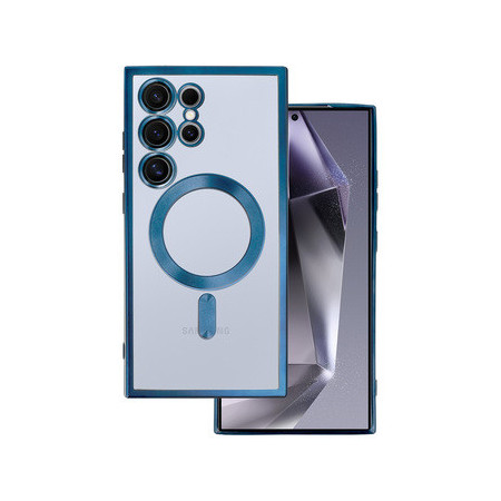 Metallic Magsafe Case for Samsung Galaxy S24 Blue