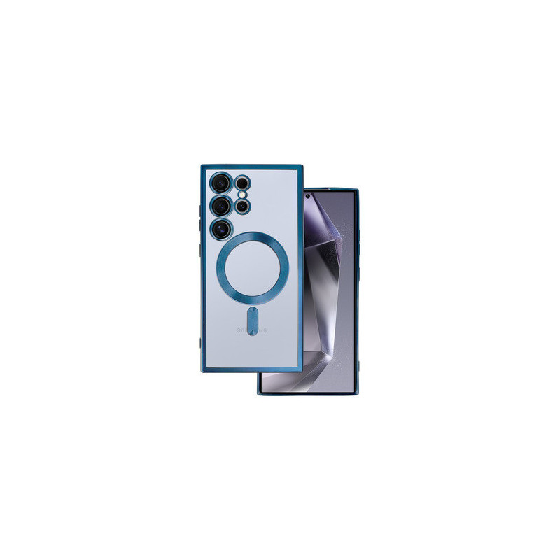 Metallic Magsafe Case for Samsung Galaxy S24 Blue