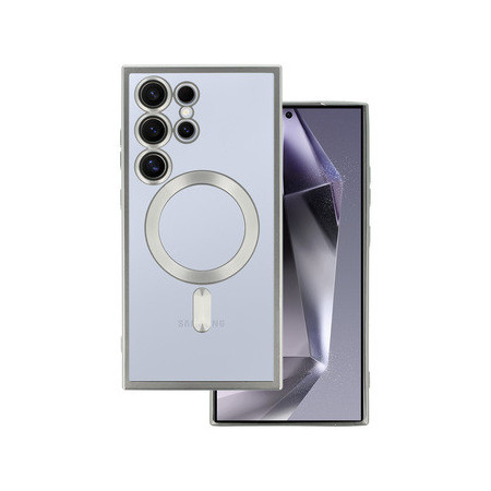 Metallic Magsafe Case for Samsung Galaxy S24 Silver