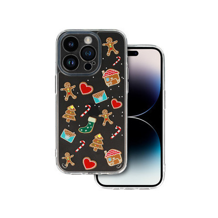 TEL PROTECT Christmas Case for Samsung S23 FE Design 2 Clear