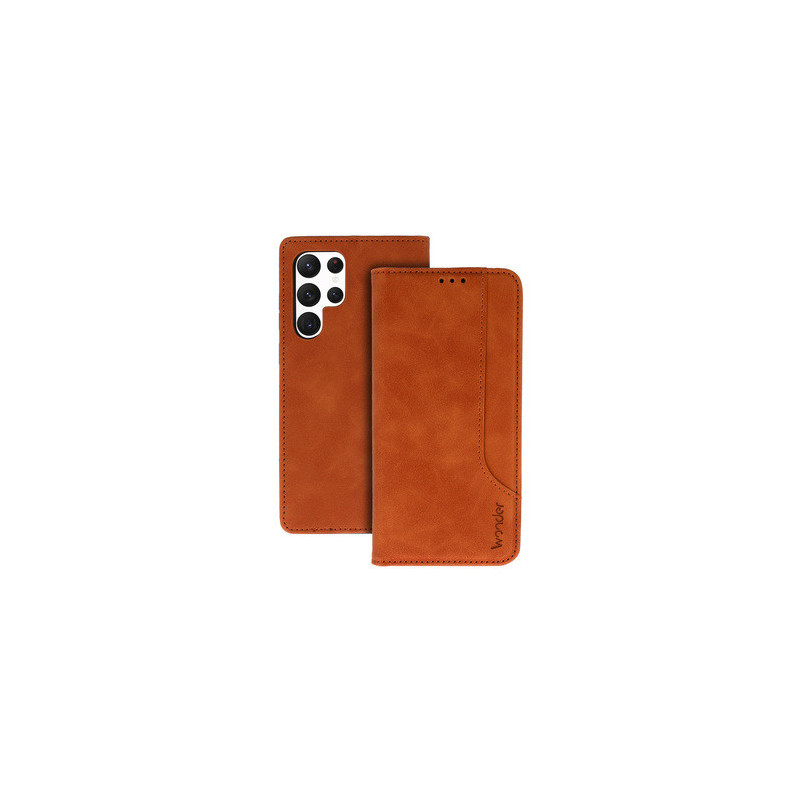 Wonder Prime Case for Samsung Galaxy S22 Ultra brown