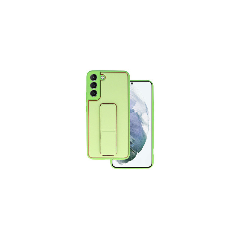TEL PROTECT Leather Luxury Stand Case for Samsung Galaxy S22 Plus Mint