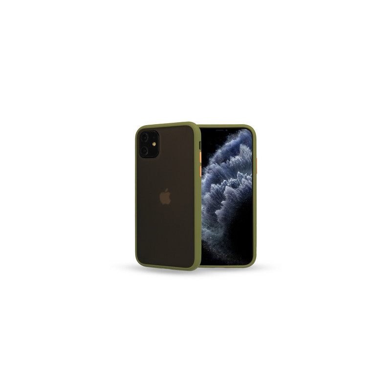 Vennus Color Button Bumper for Samsung Galaxy S21 Plus Olive