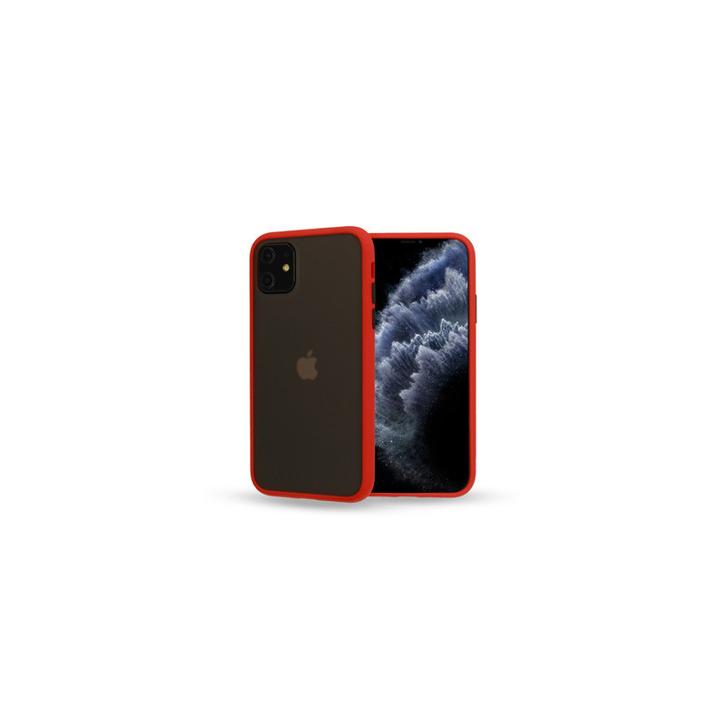 Vennus Color Button Bumper for Samsung Galaxy S21 Plus Red