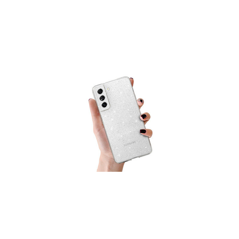 Crystal Glitter Case for Samsung Galaxy S21 FE Silver