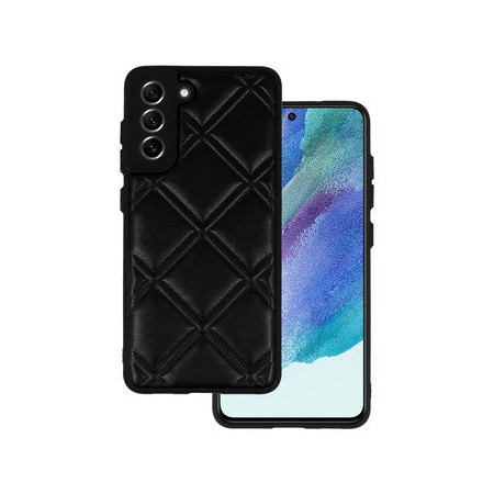 Leather 3D Case for Samsung Galaxy S21 FE design 3 black