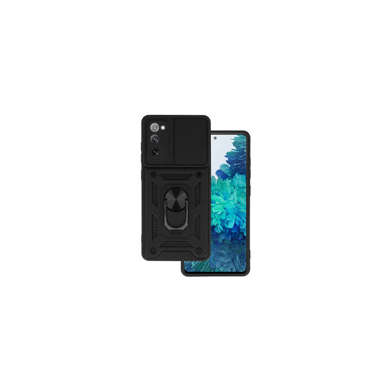 Slide Camera Armor Case for Samsung Galaxy S20 FE/Lite Black