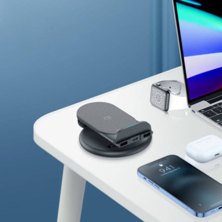 Bezdrôtová nabíjačka dux ducis c7 (iphone 15w + apple watch 2,5w + ipods 5w)